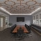 Ekena Millwork 66 56W x 66 56H x 14T Large Bradley Decorative Fretwork Wood Ceiling Panels, Cherry CELW67X67X0250BRDCH - alternate 5